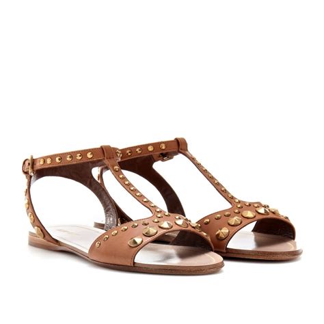 miu miu leather flats|miu flats sandals.